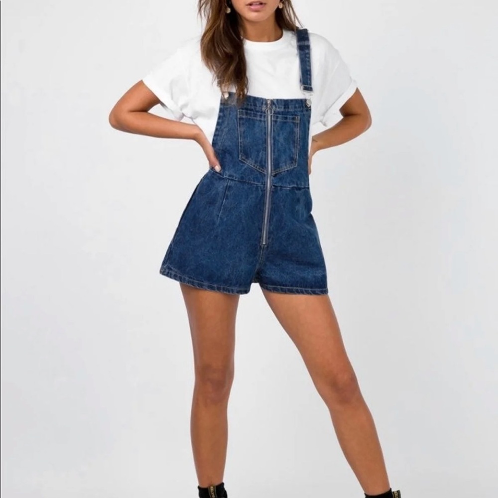 Princess Polly black overalls